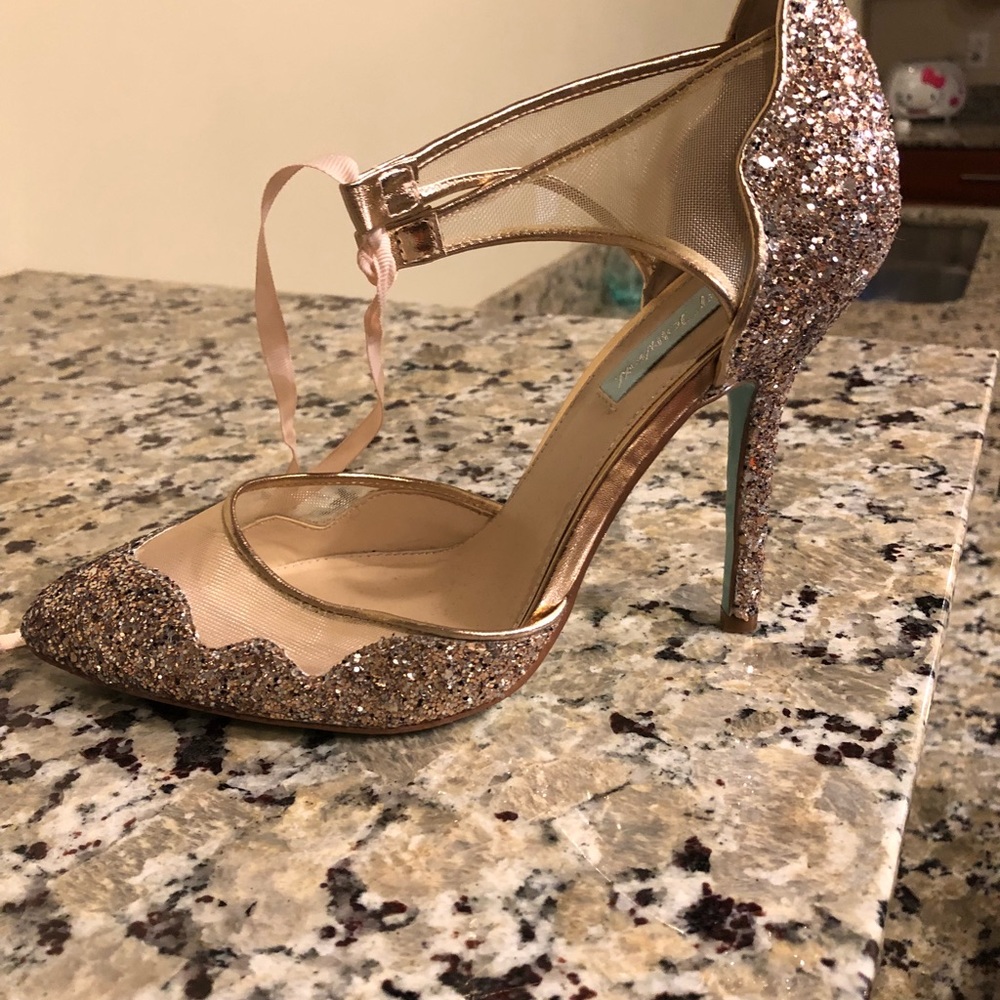 Betsy Johnson sequined shoe